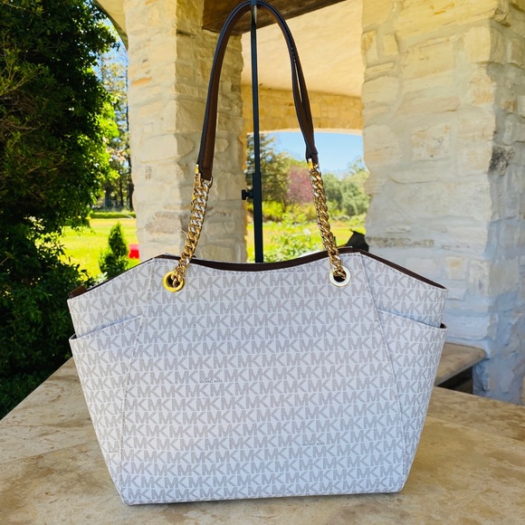 NWT Michael Kors jet set handbag&wallet vanilla - Picture 9 of 16